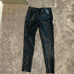 Faux leather leggings